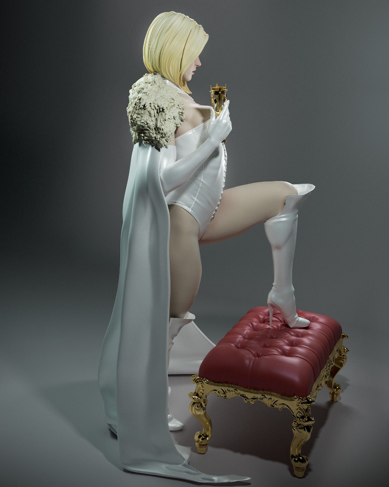 Emma Frost Collectible Resin Fan Art Pro Painted - MTO