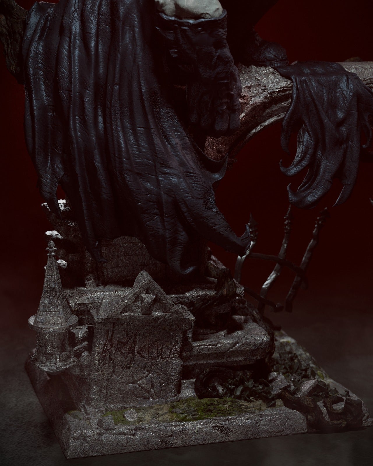 Vampire Batman Resin Fan Art Pro Painted - MTO (CA3D)