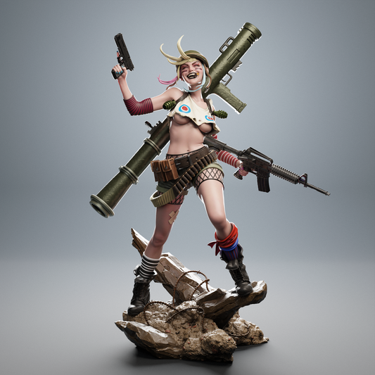 Tank Girl Resin Sculpture (Design by CA3D Studios)