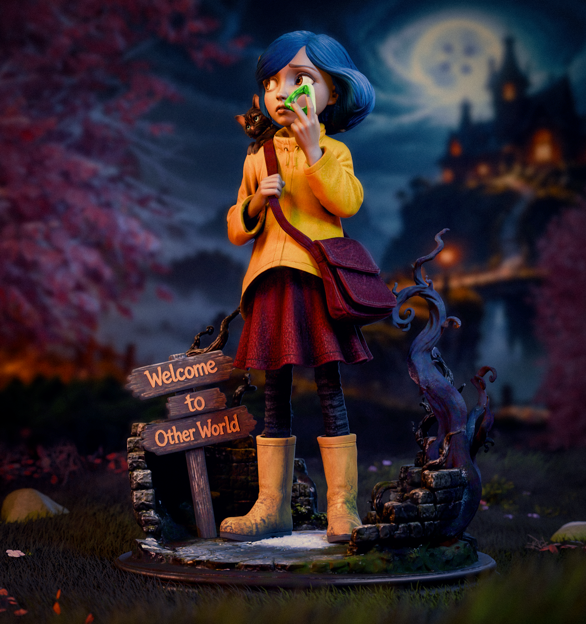 Coraline Collectible Resin Art (Design by CA3D)
