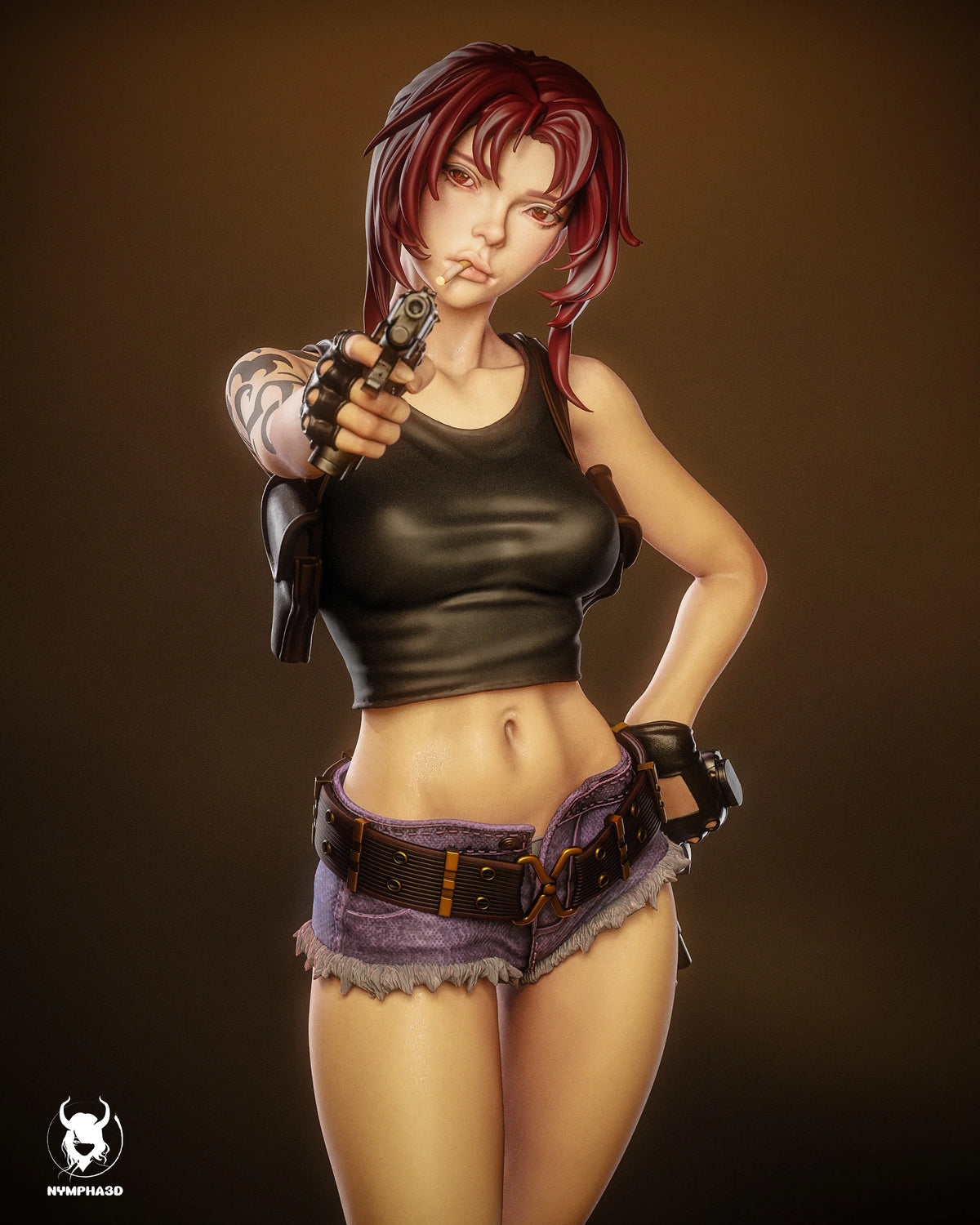 Revy Black Lagoon Resin Art (Nympha3D)