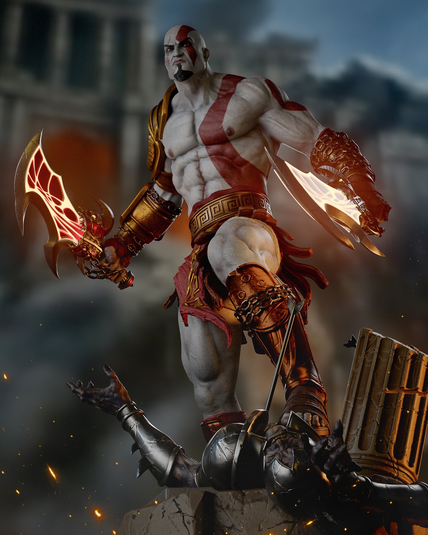 Kratos Resin Art - MTO (Design by CA3D)
