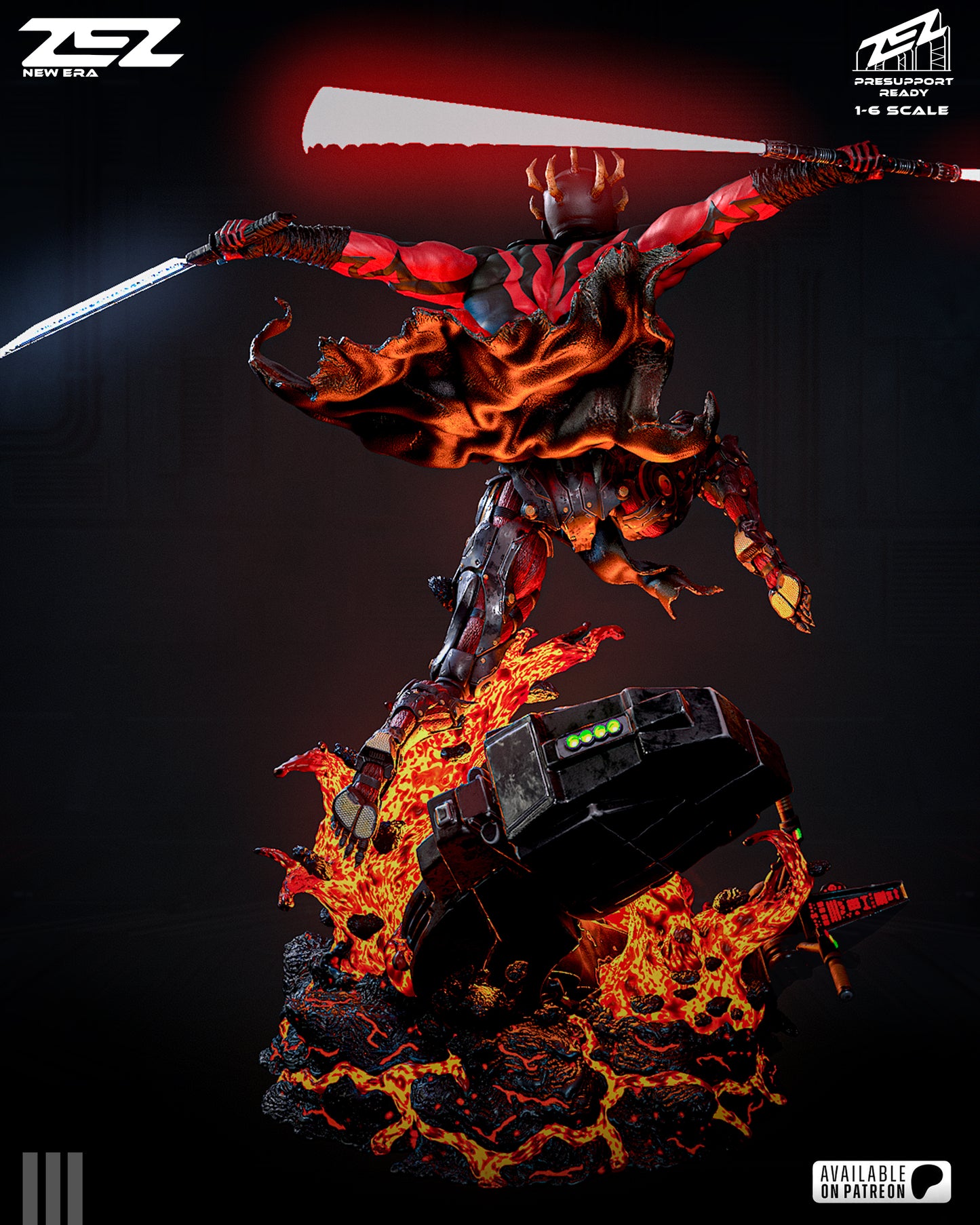 Darth Maul Resin Art (Design by ZEZ Studios)
