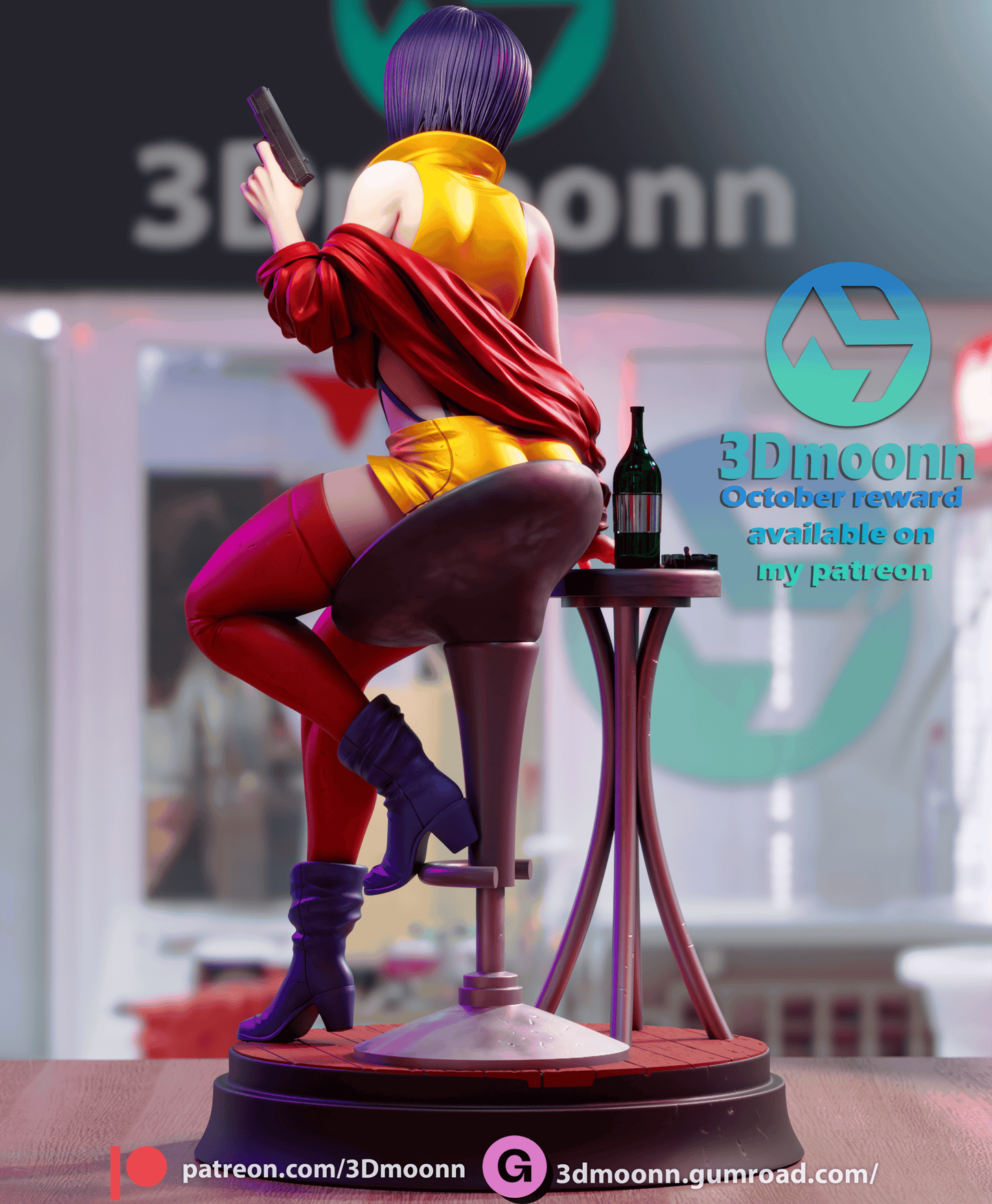 Faye Valentine Resin Fan Art - MTO (3DMoonn)