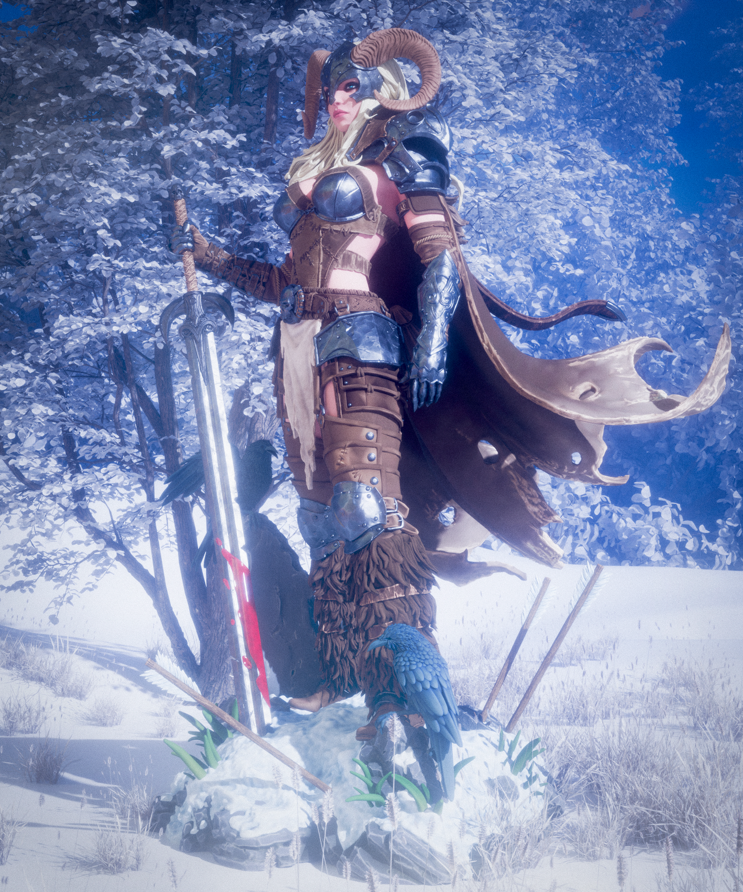 Warrior of the North Resin Art (Design by CA3D)
