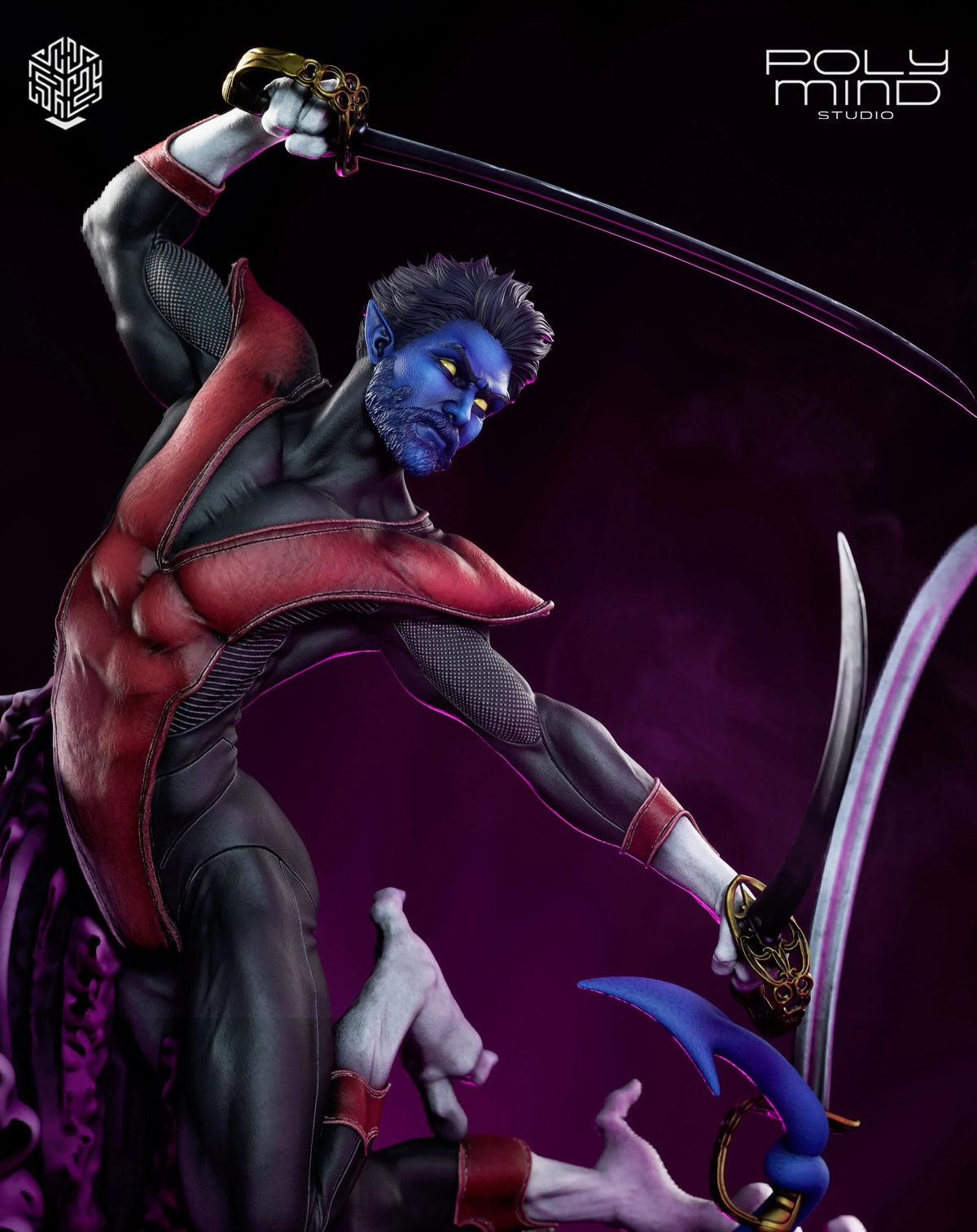 Nightcrawler Resin Art (PolyMind Version)