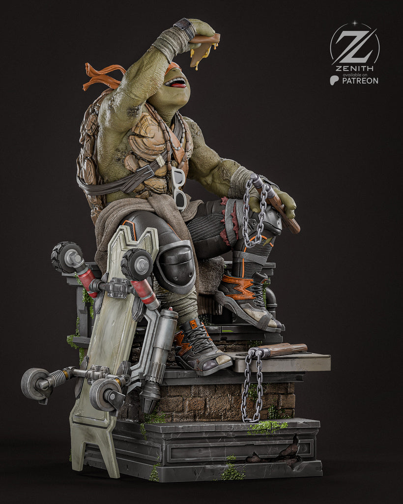 Michelangelo Resin Fan Art MTO (Design by Zenith)