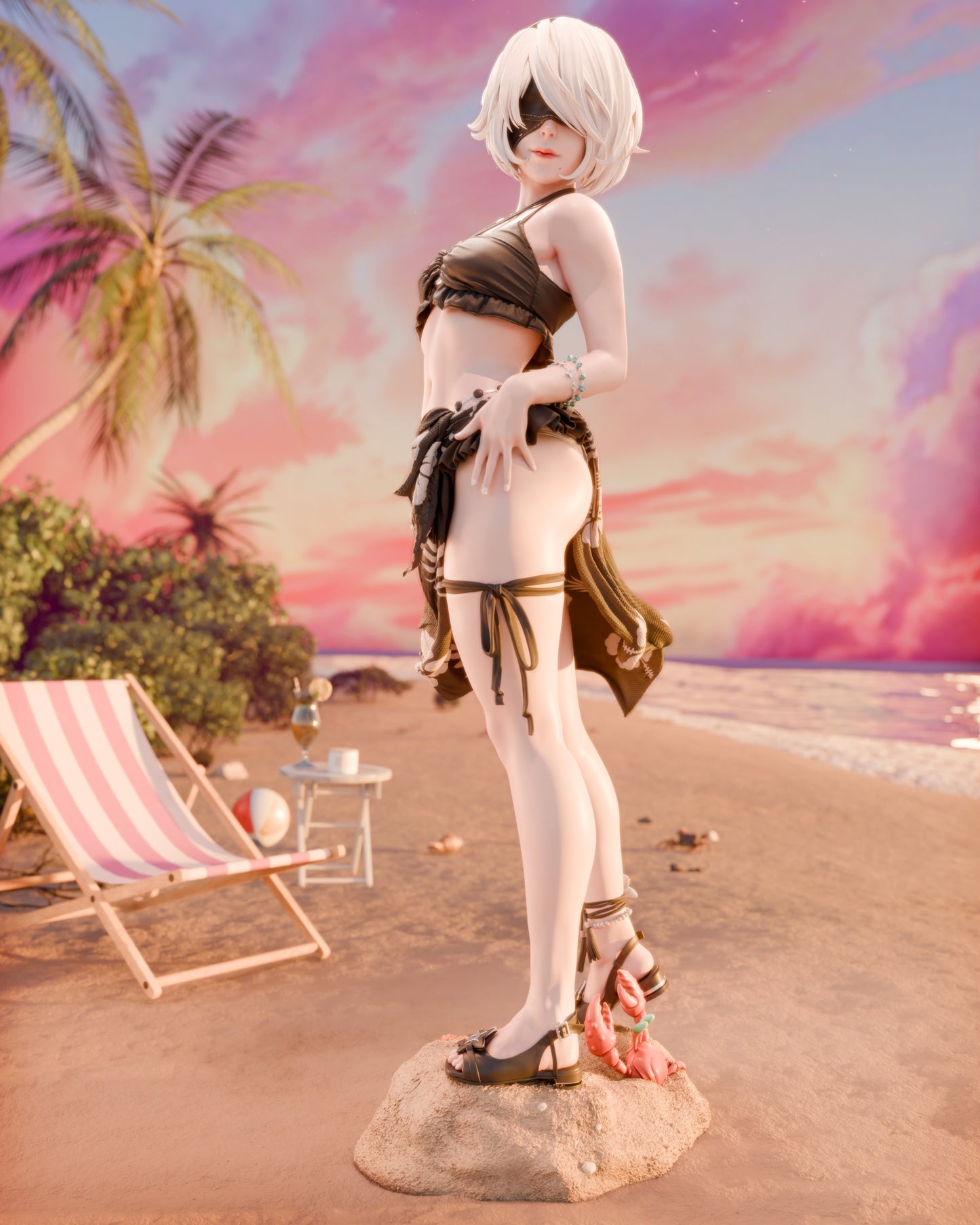 2B Swimsuit Edition Resin Art (Design by CA3D)