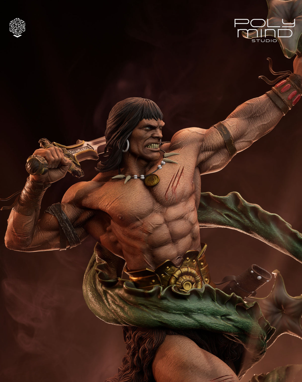 Conan the Barbarian Resin Art (PolyMind Version)