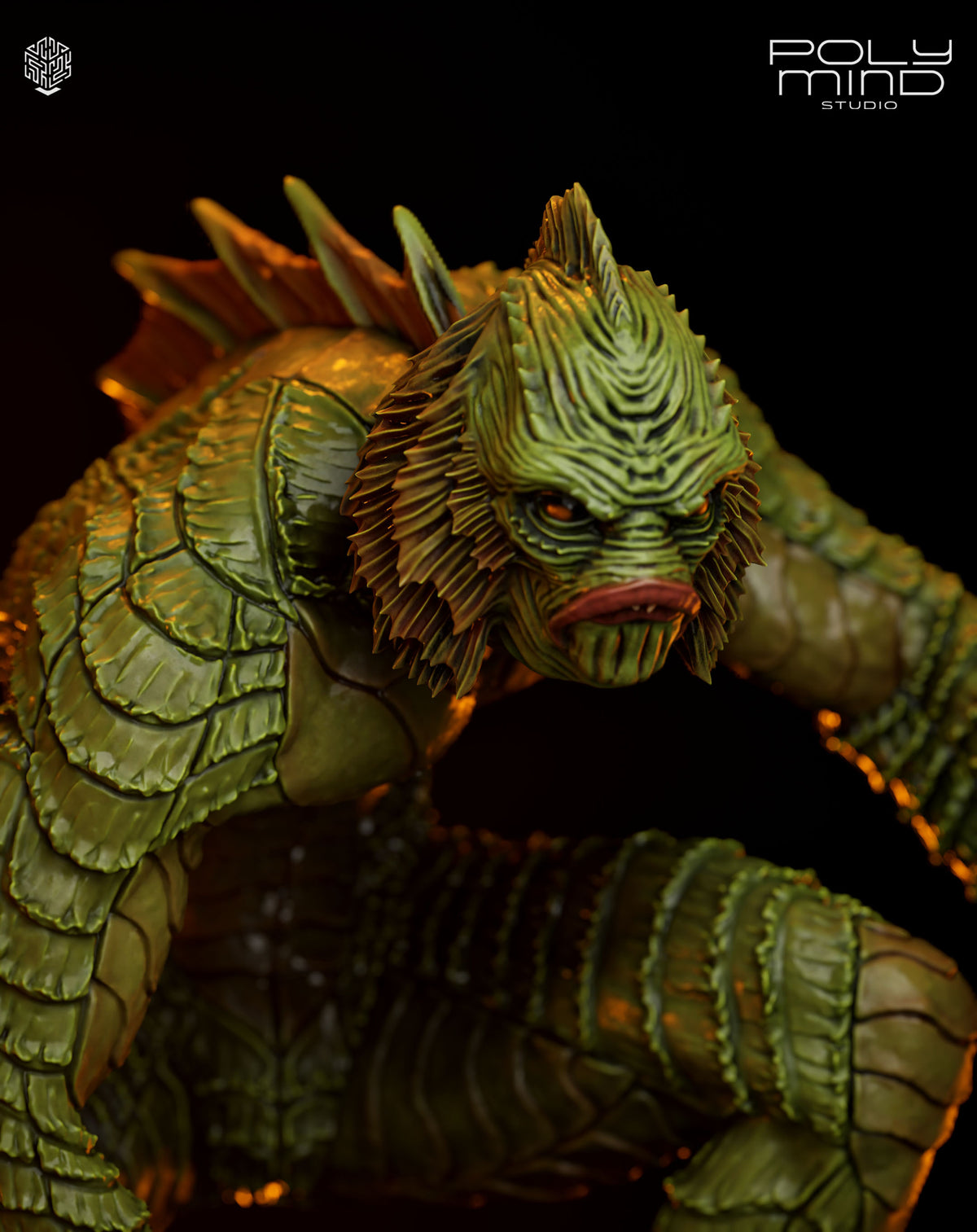Creature from the Black Lagoon Resin Art (PolyMind Version)
