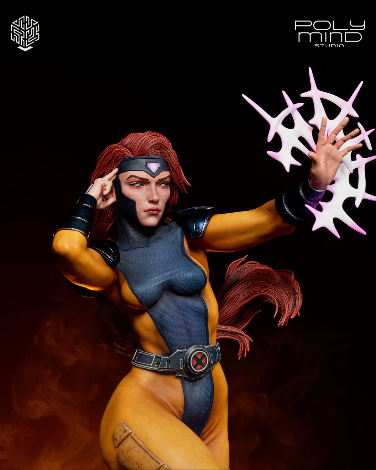 Jean Grey Resin Art (PolyMind Version)