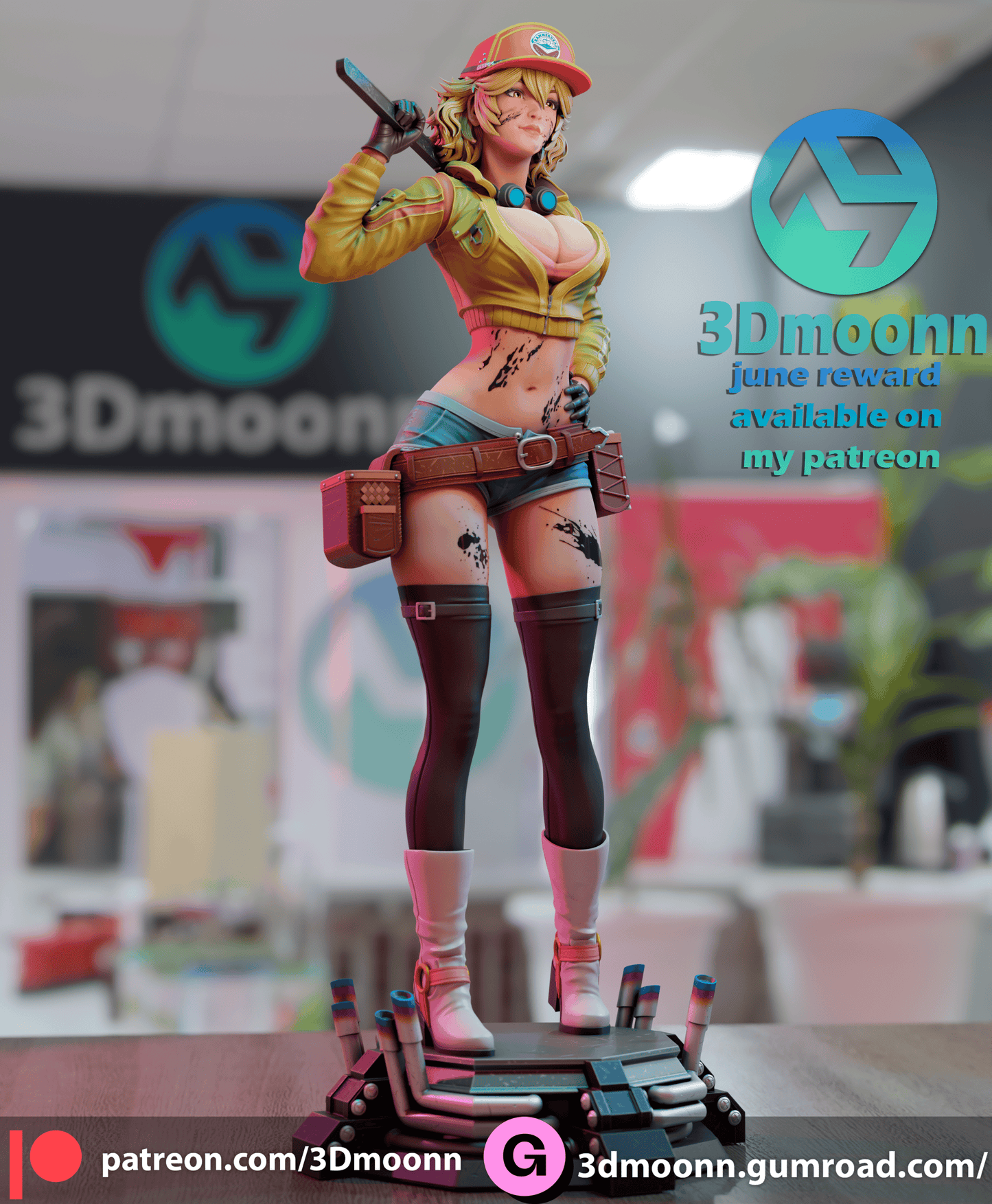 Cindy Resin Fan Art Sculpture 3DMoonn