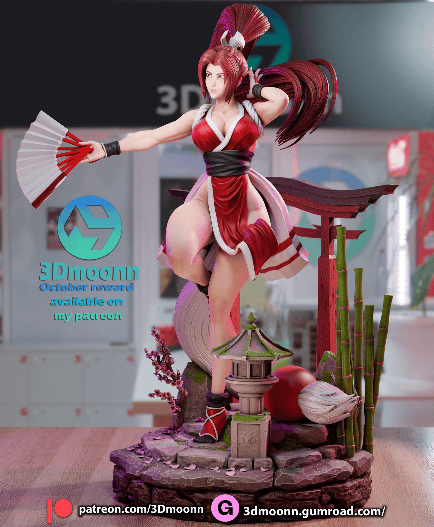 Mai Shiranui- King of fighters Resin Fan Art - MTO (3DM)