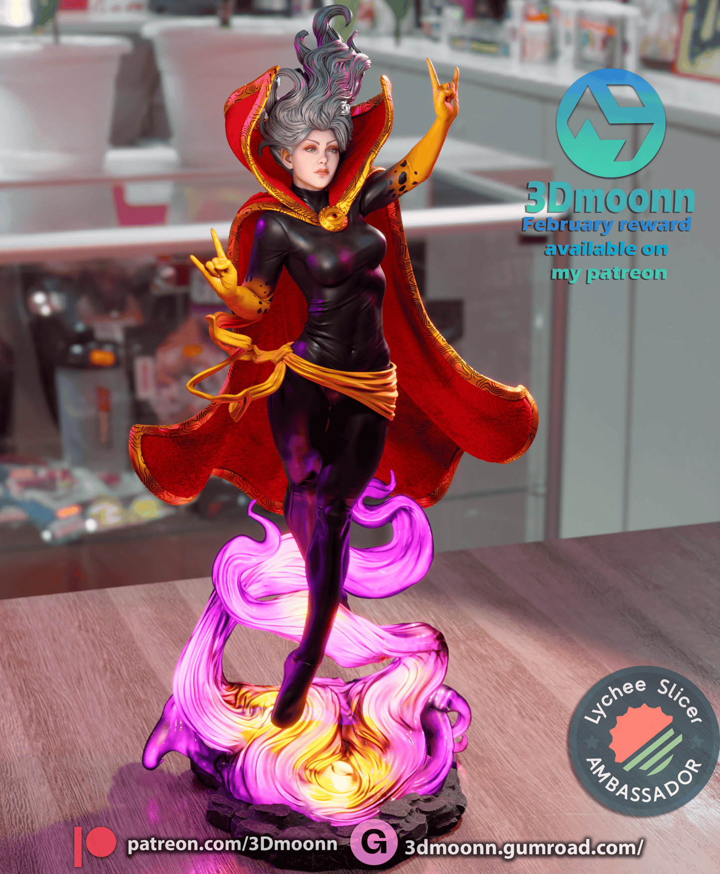 Sorceress Resin Fan Art Sculpture (3DM)