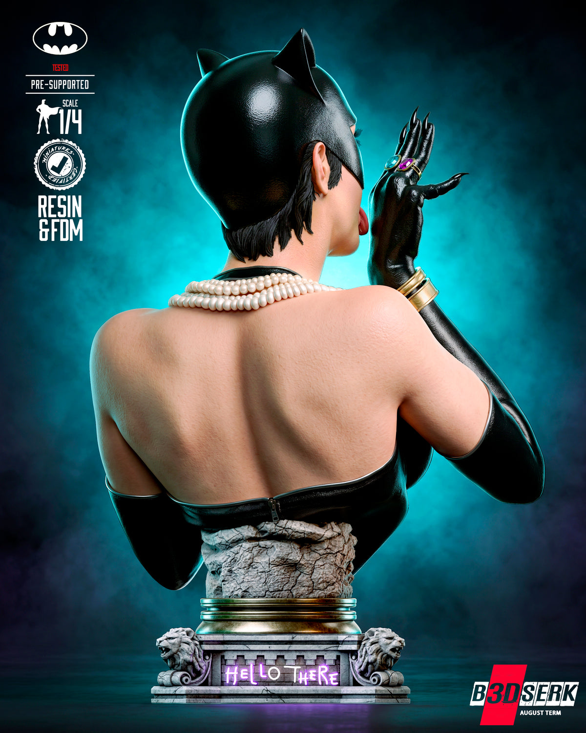 Catwoman Bust Resin Art (B3dserk)