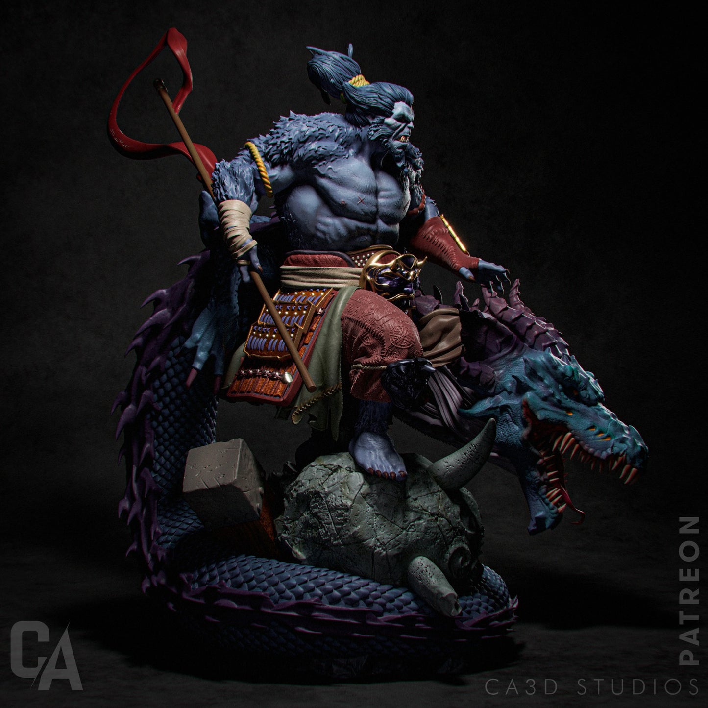 Beast Samurai Collectible Resin Fan Art Pro Painted - MTO