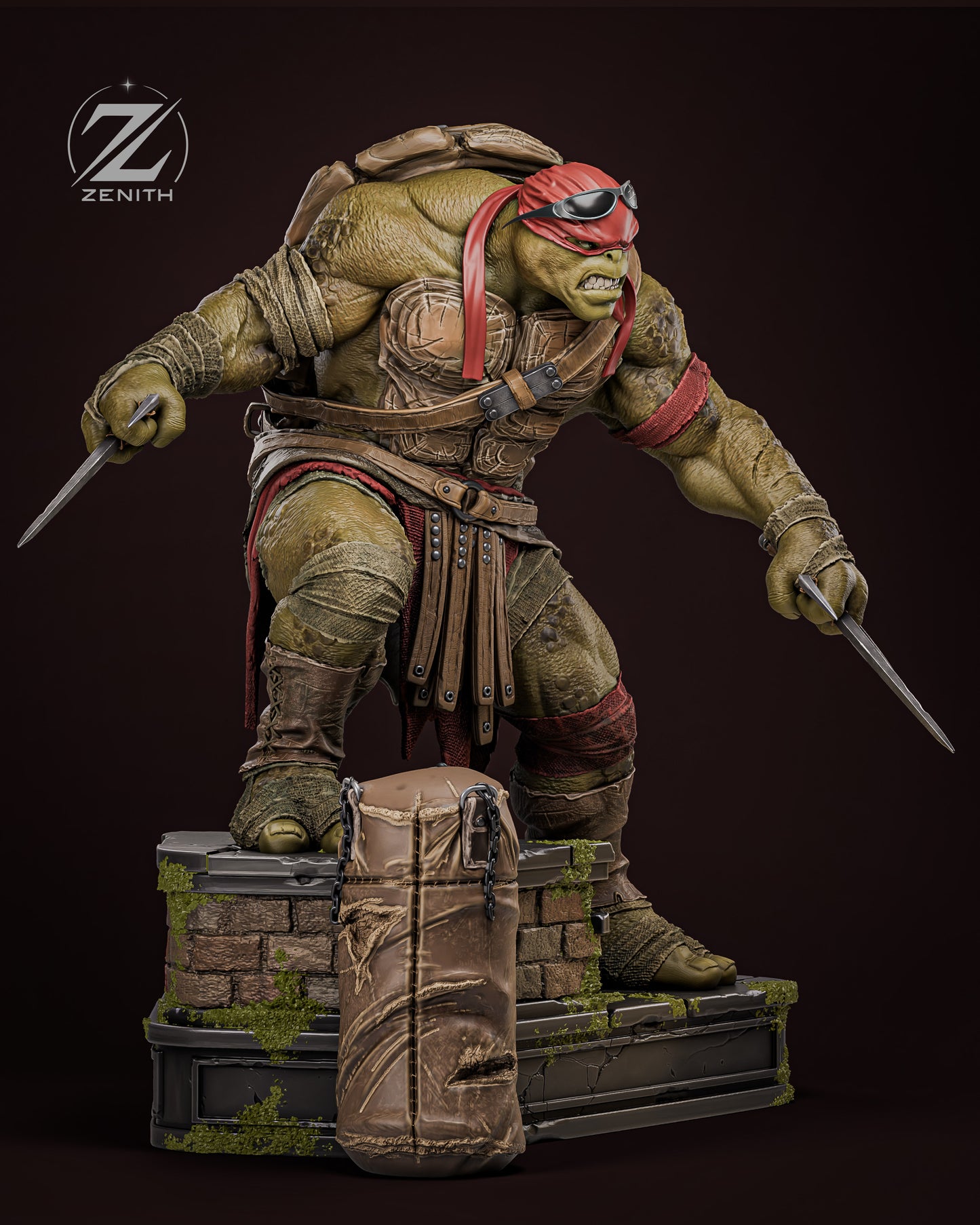 Raphael TMNT Resin Art (Design by Zenith)