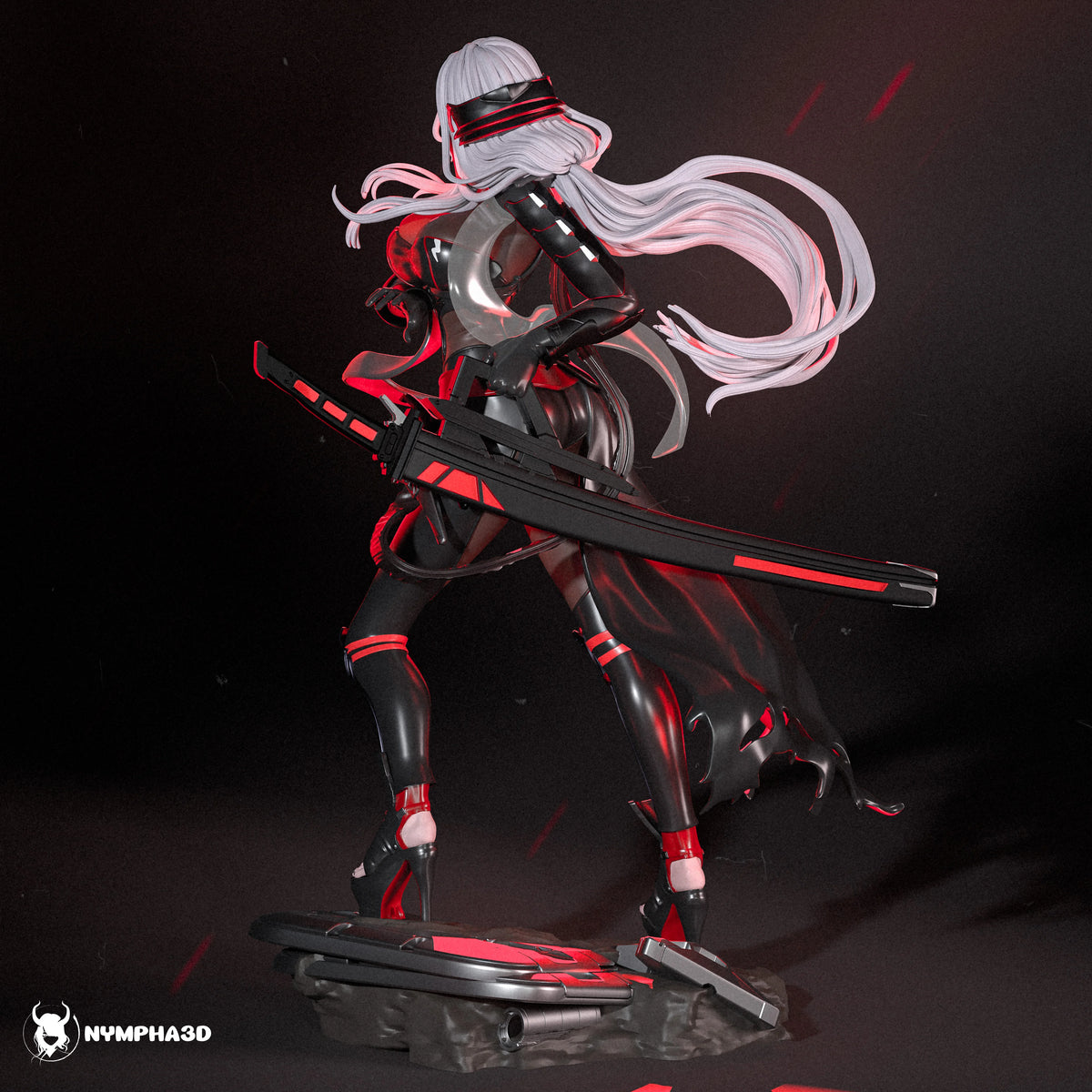Scarlet Black Shadow Resin Art (Nympha3D)