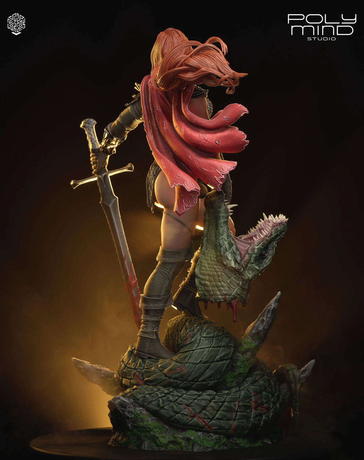 Red Sonja Resin Art (PolyMind Version)