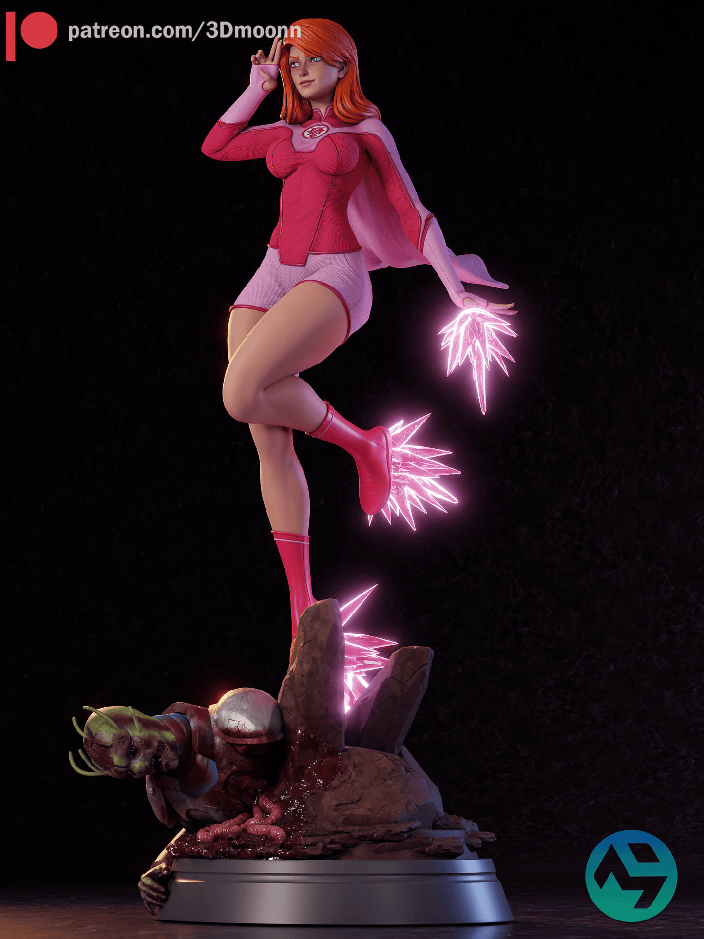 Atom Eve Resin Fan Art Sculpture