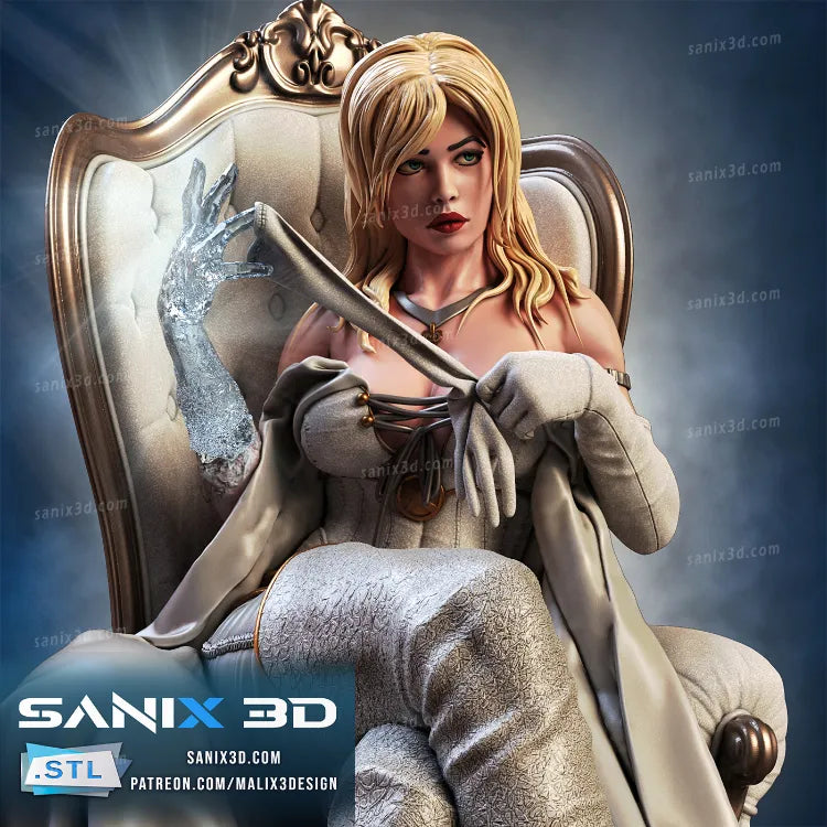 Emma Frost Resin Art (Design by Sanix3D)