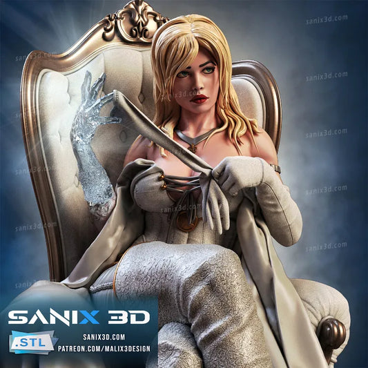 Emma Frost Resin Art (Design by Sanix3D)