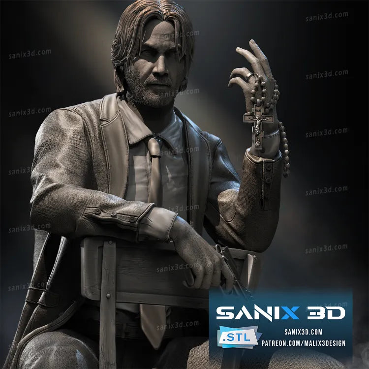 John Wick Resin Art (Design by Sanix3D)
