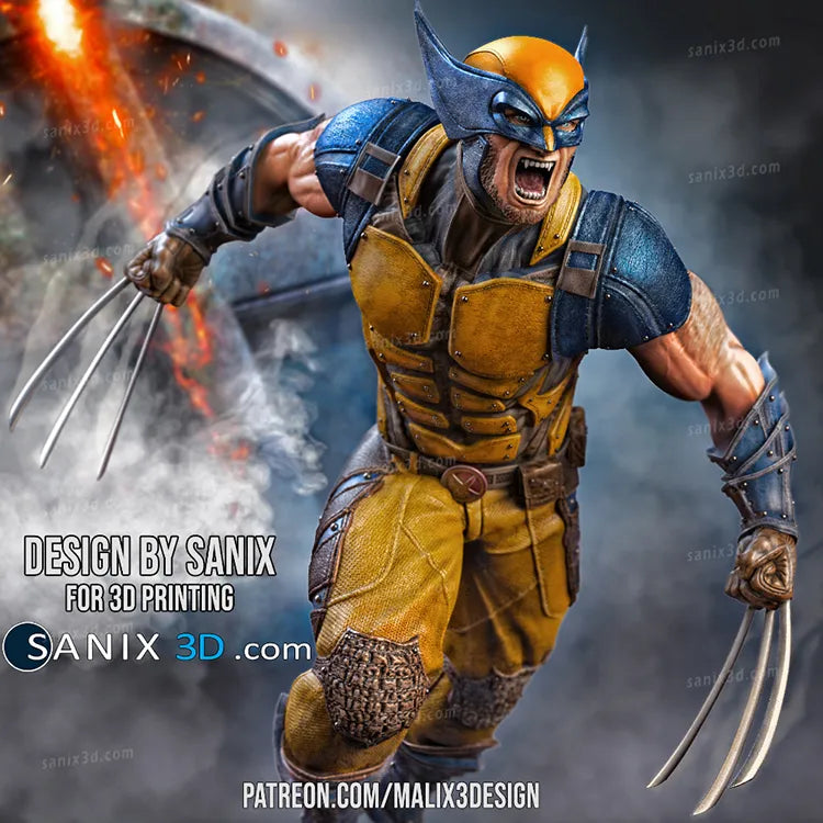 Wolverine Sanix V1 Resin Fan Art Pro Painted - MTO