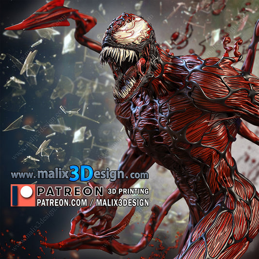 Carnage Resin Fan Art Pro Painted - MTO