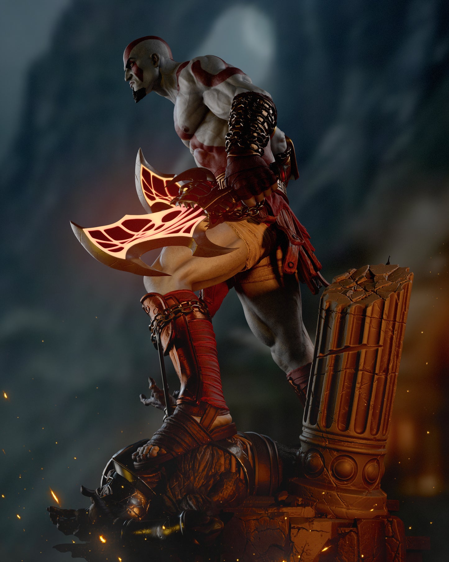 Kratos Resin Art - MTO (Design by CA3D)