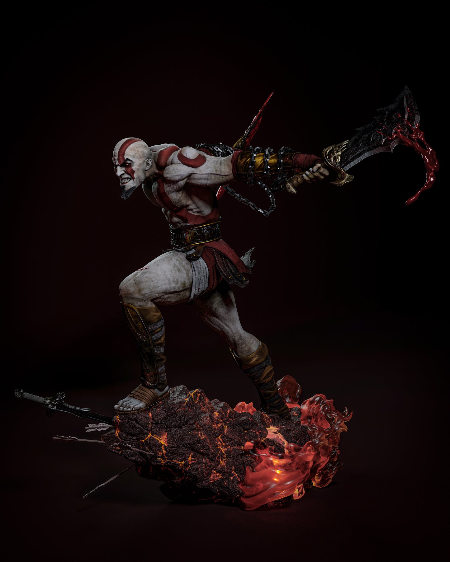 Kratos Resin Fan Art - MTO ZEZ