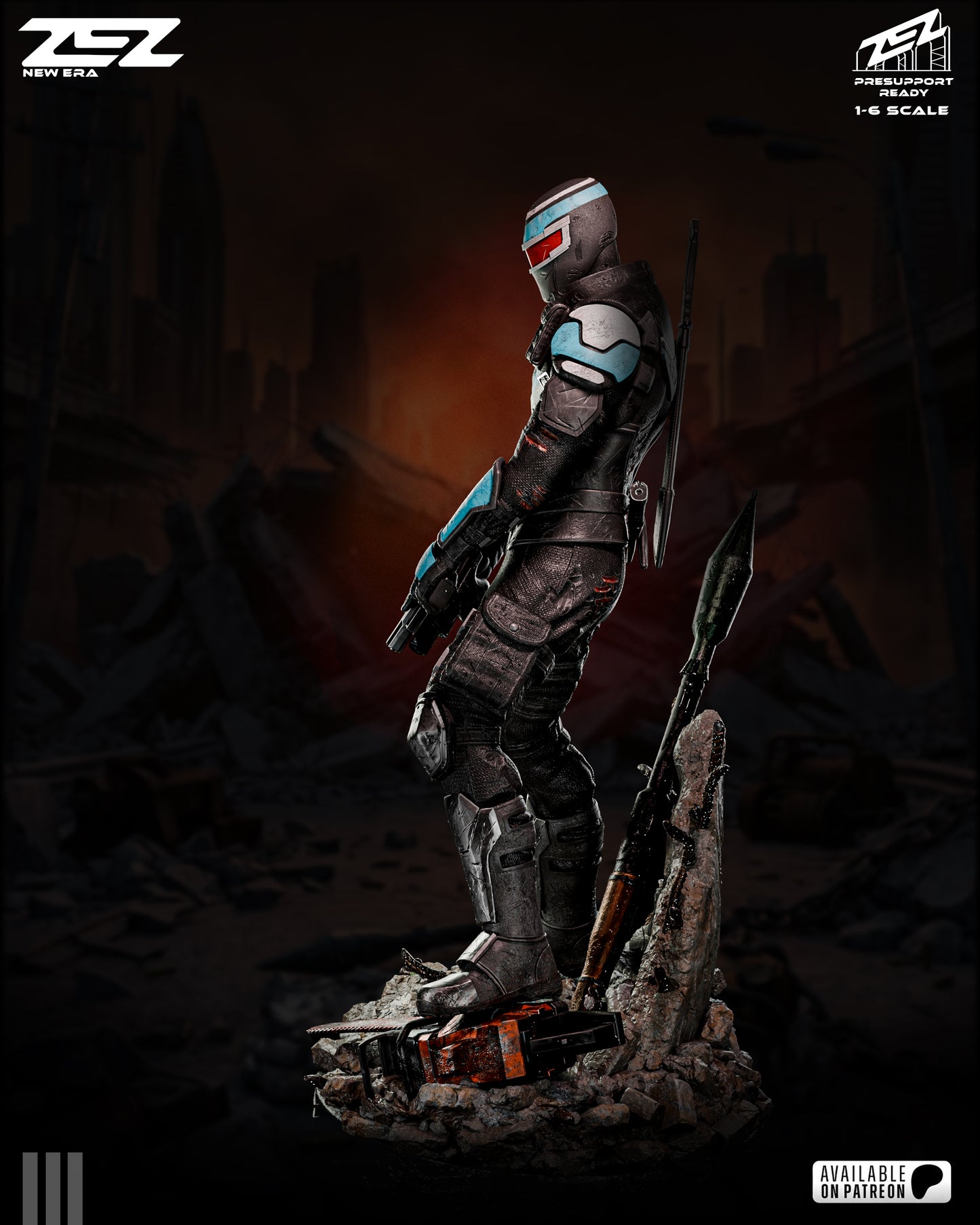 Vigilante Resin Art (Design by ZEZ Studios)