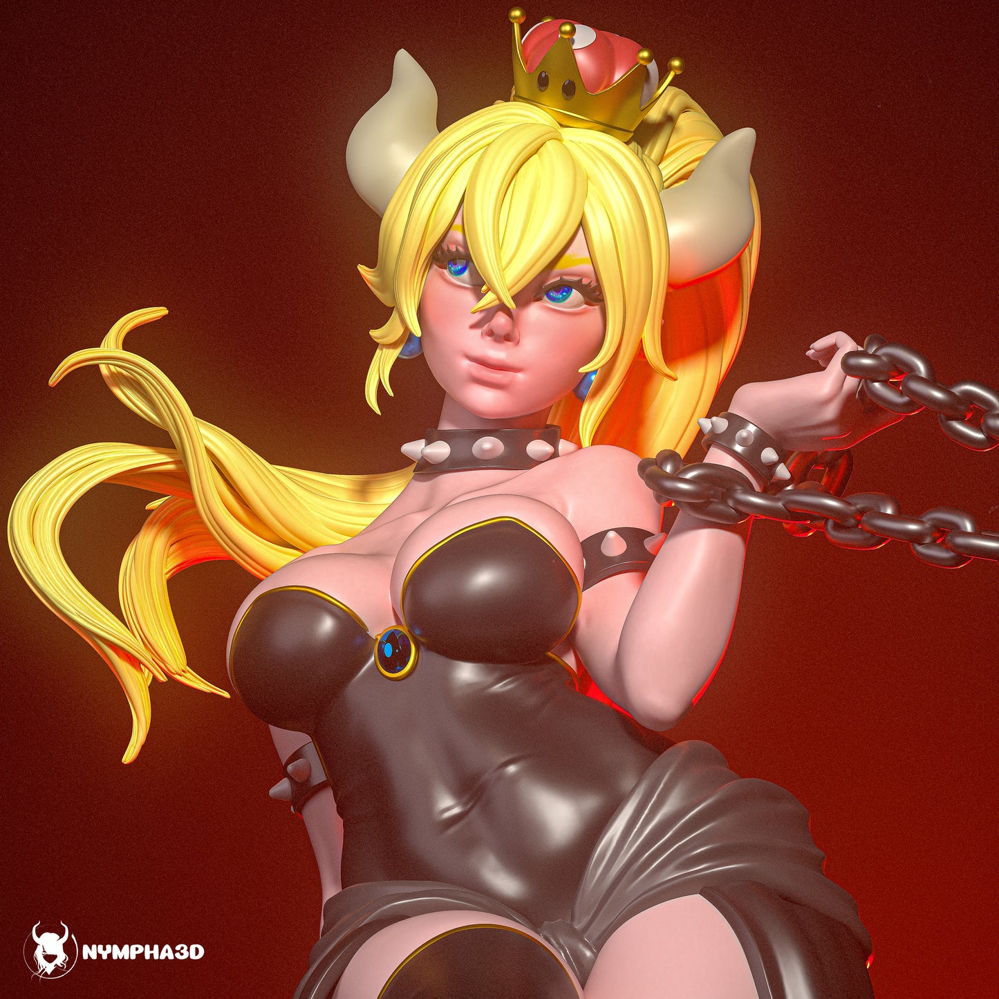 Bowsette Resin Fan Art - MTO (N3D)