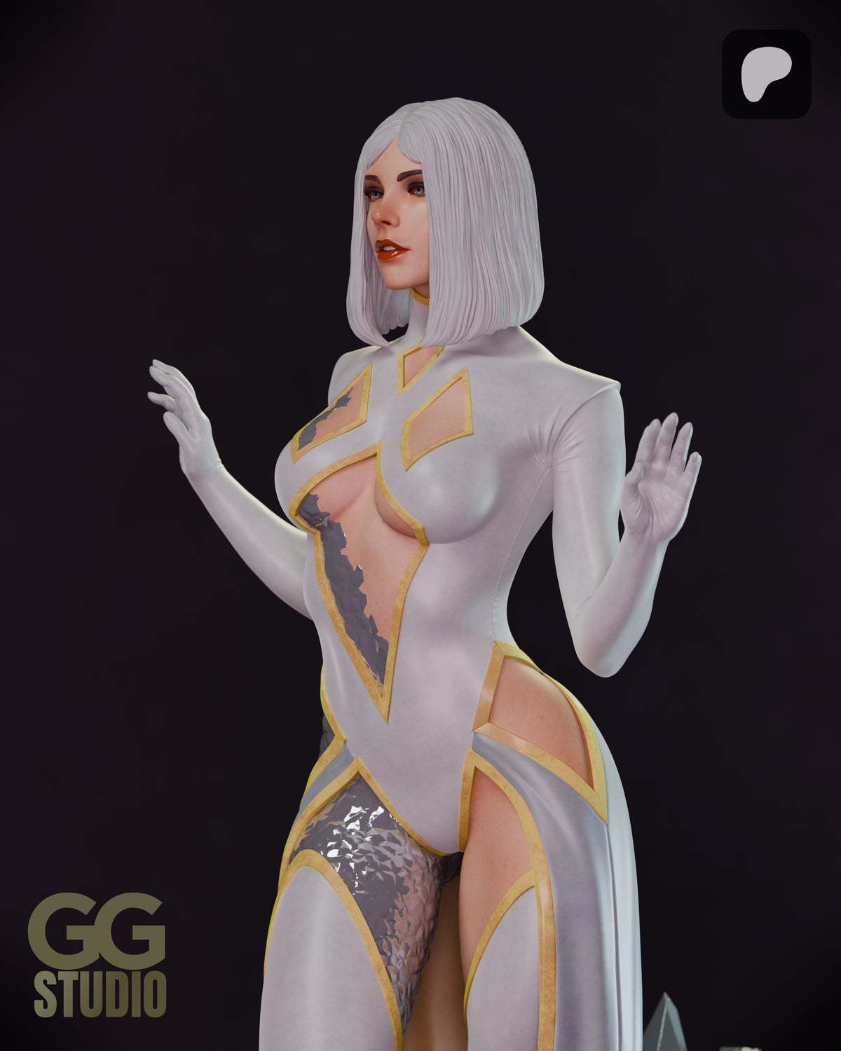 Emma Frost Hellfire Gala Resin Fan Art (Designed by GGStudio)