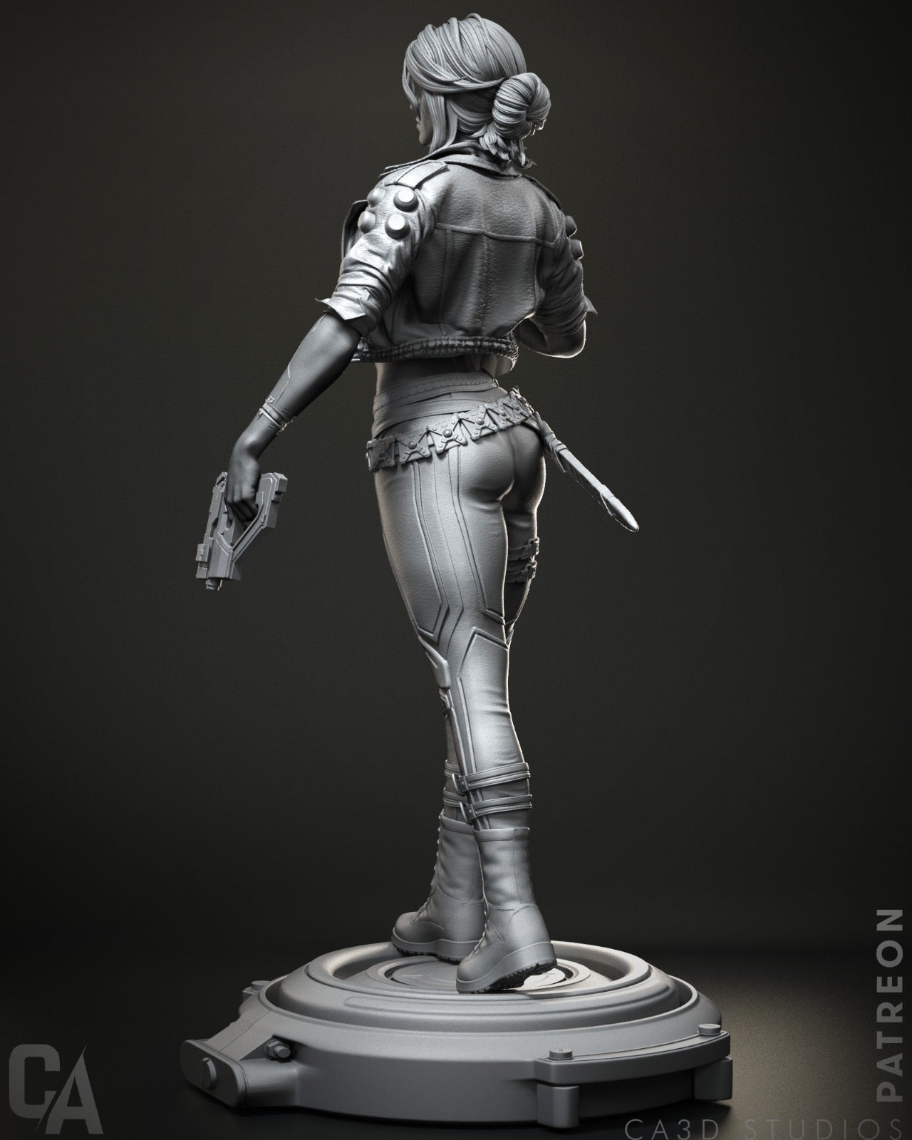 Cyberpunk Ciri Collectible Resin Fan Art Pro Painted - MTO