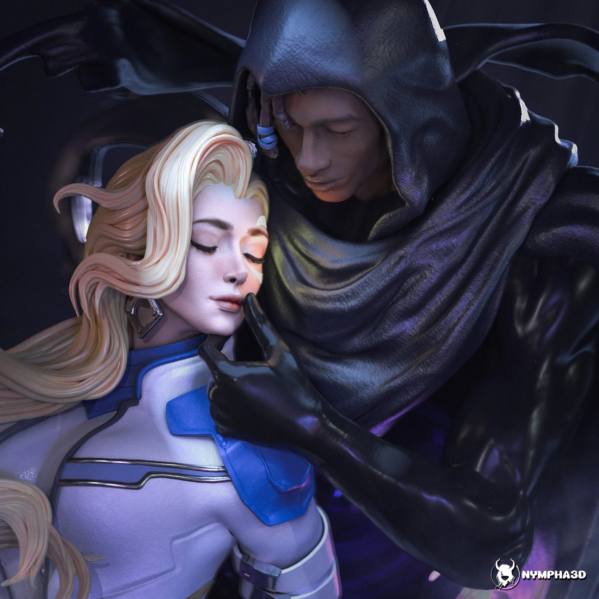 Cloak and Dagger Resin Art (Nympha3D)