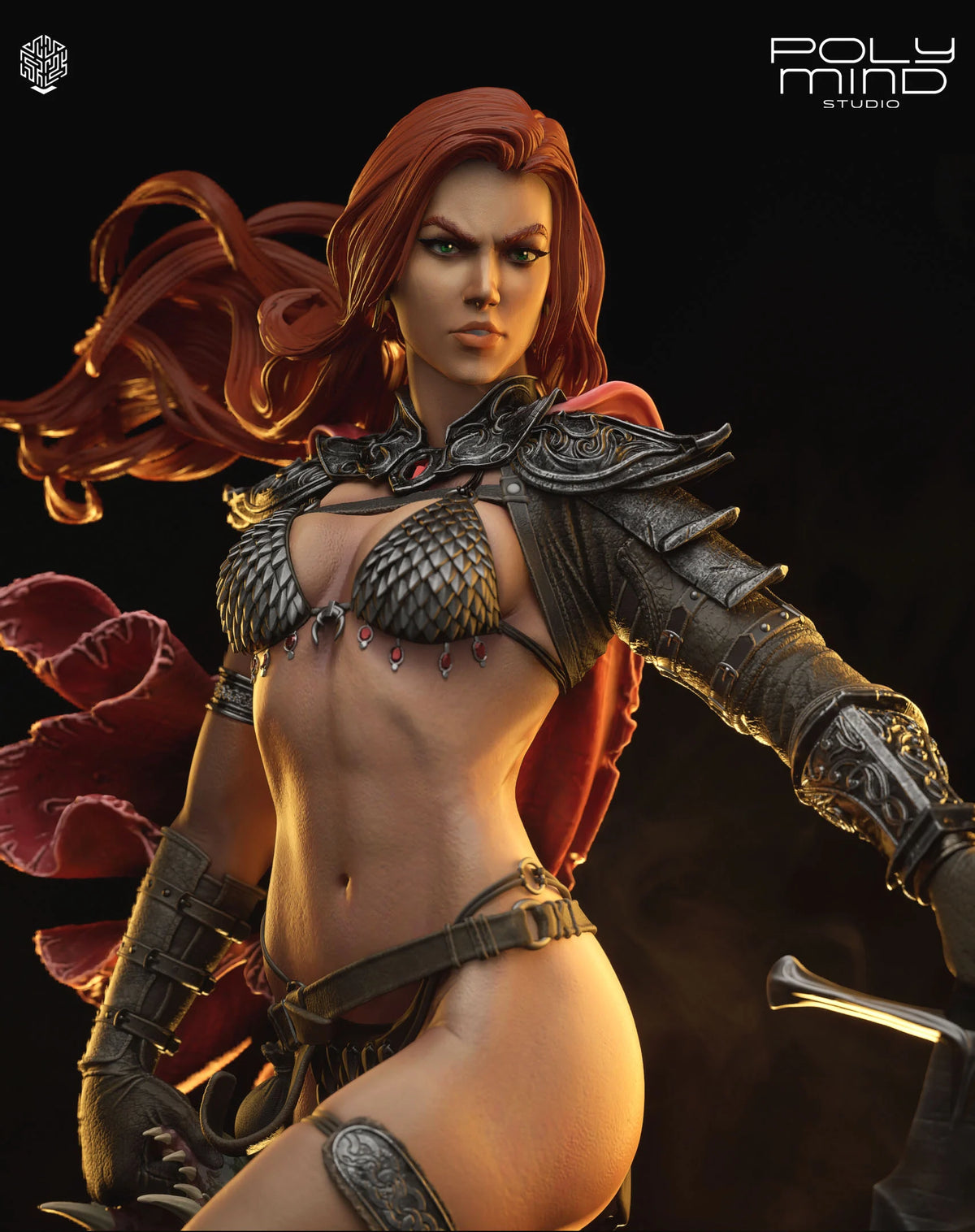 Red Sonja Resin Art (PolyMind Version)