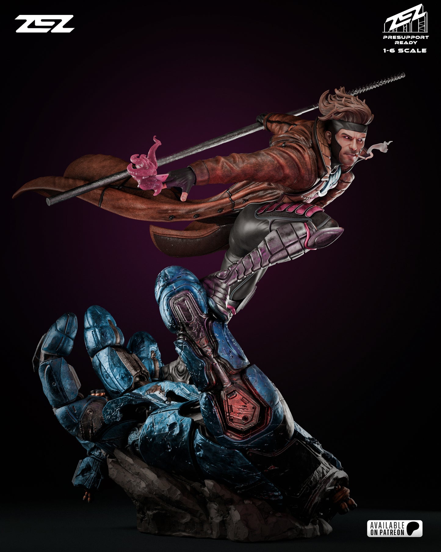 Gambit Resin Sculpture Fan Art - MTO (ZEZ)