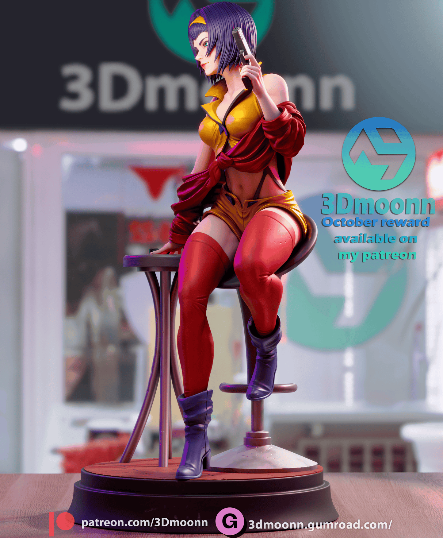 Faye Valentine Resin Fan Art - MTO (3DMoonn)