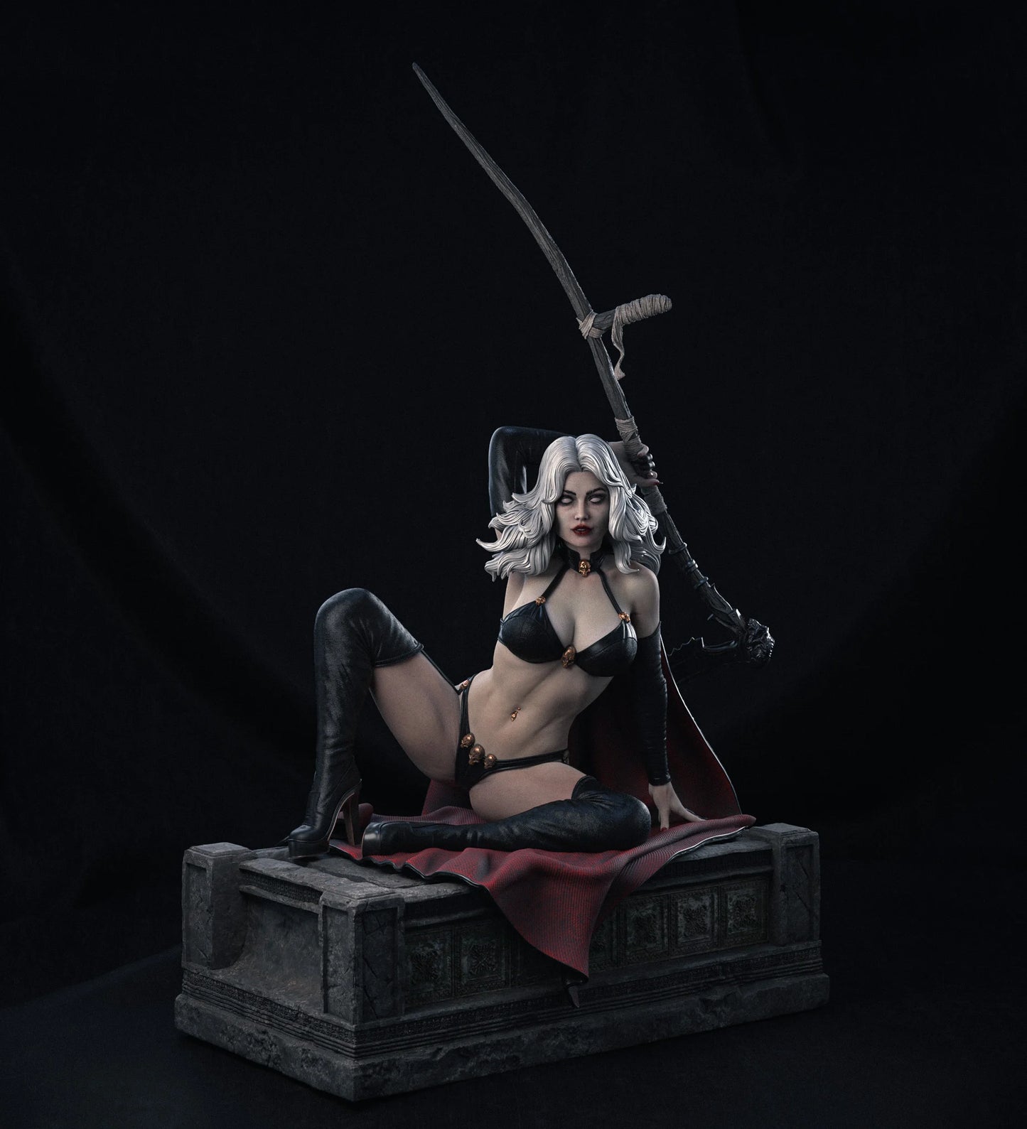 Lady Death V2 Resin Fan Art Pro Painted - MTO