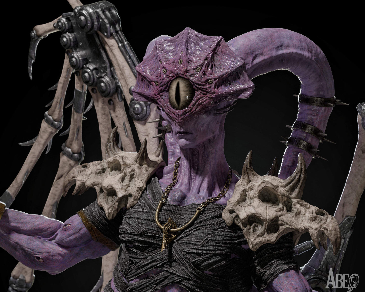 Ninefold Sorcerer Resin Art (Design by Abe3D)