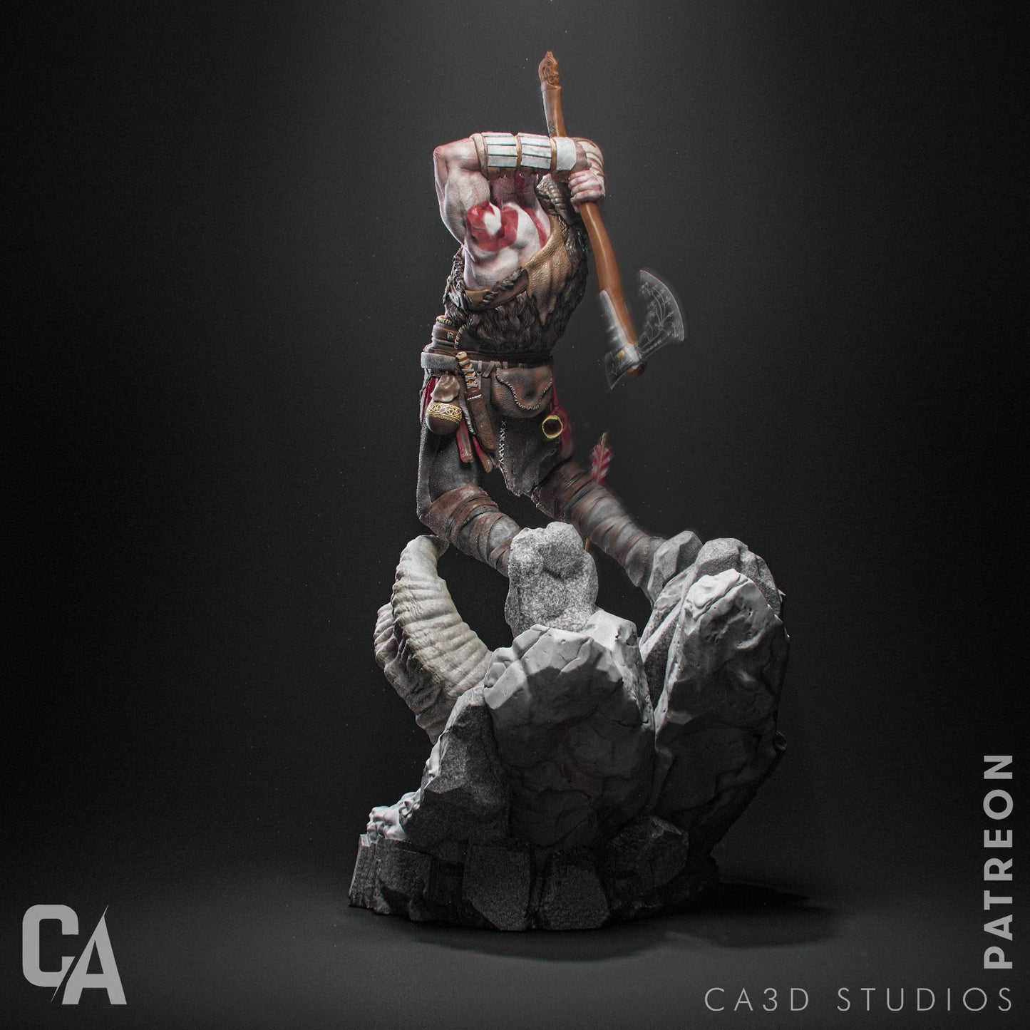 God of War Kratos Collectible Resin Fan Art Pro Painted - MTO