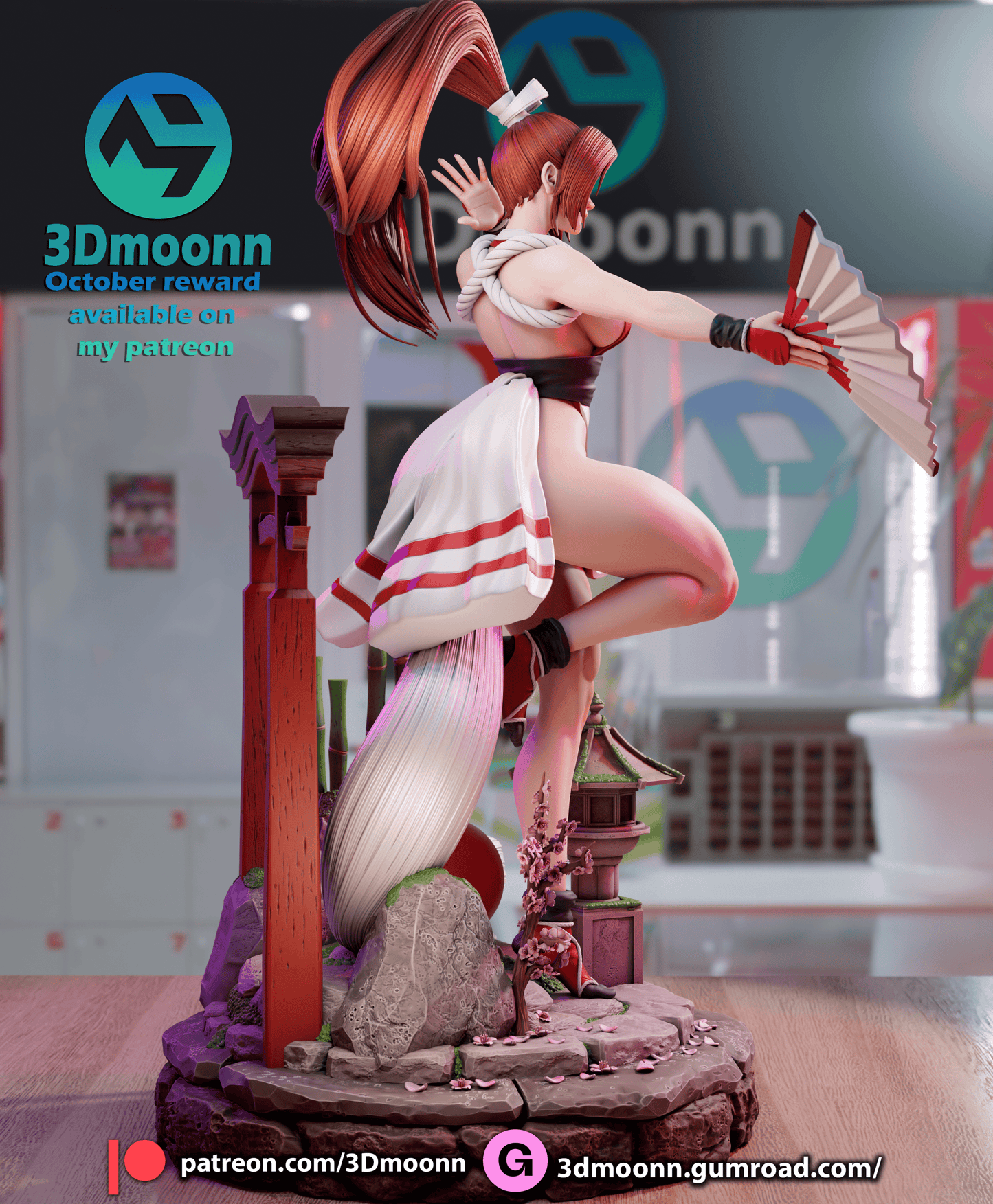 Mai Shiranui- King of fighters Resin Fan Art - MTO (3DM)