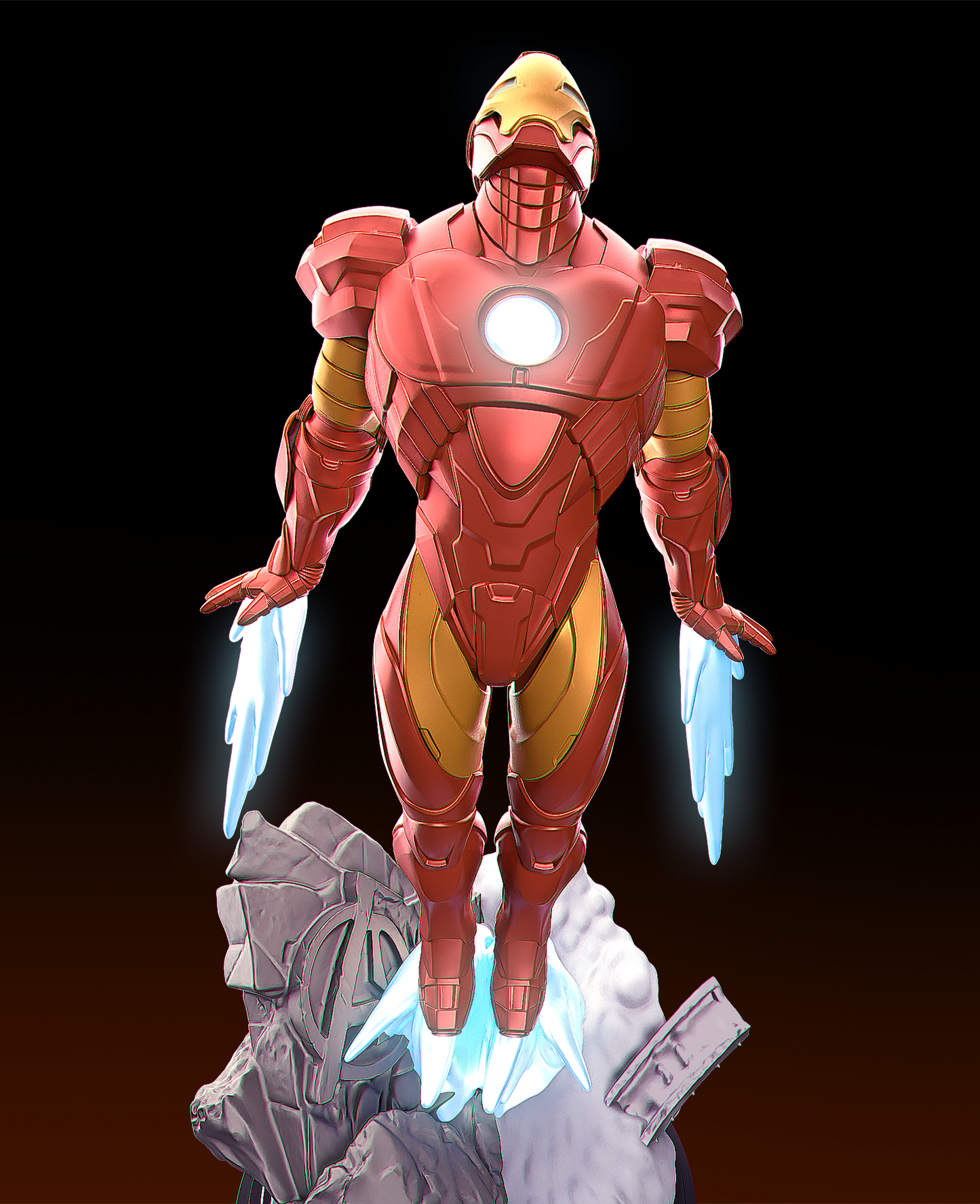 Iron Man Resin Art - MTO (Design by CA3D)
