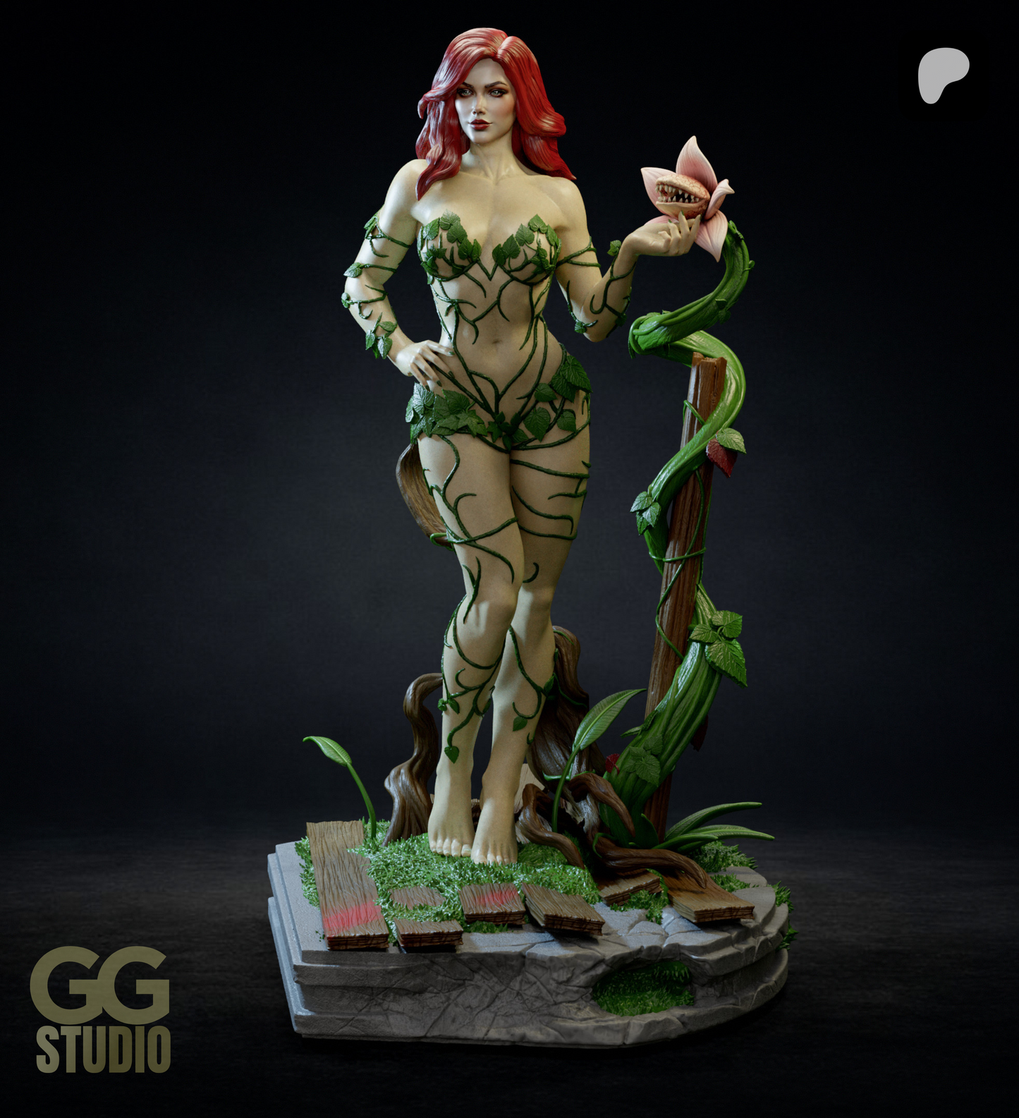 Poison Ivy Resin Fan Art (Designed by GGStudio)