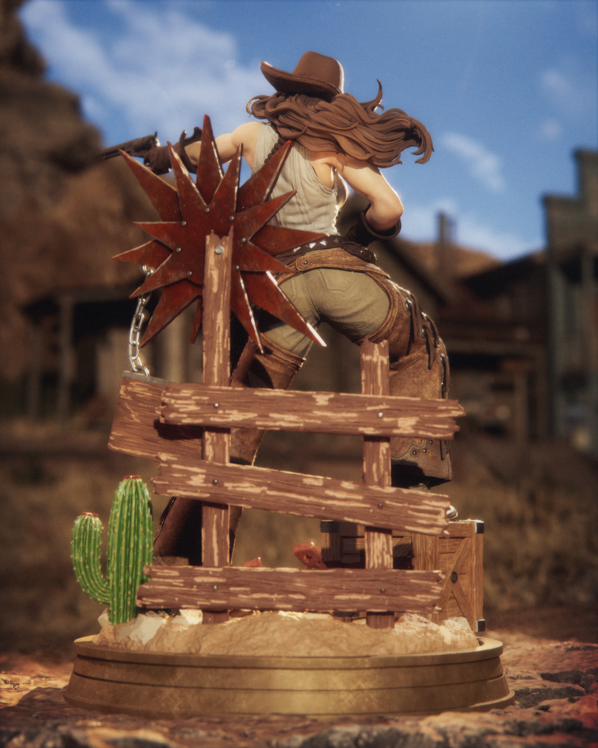 Cowgirl Rogue Resin Art (Design by CA3D)