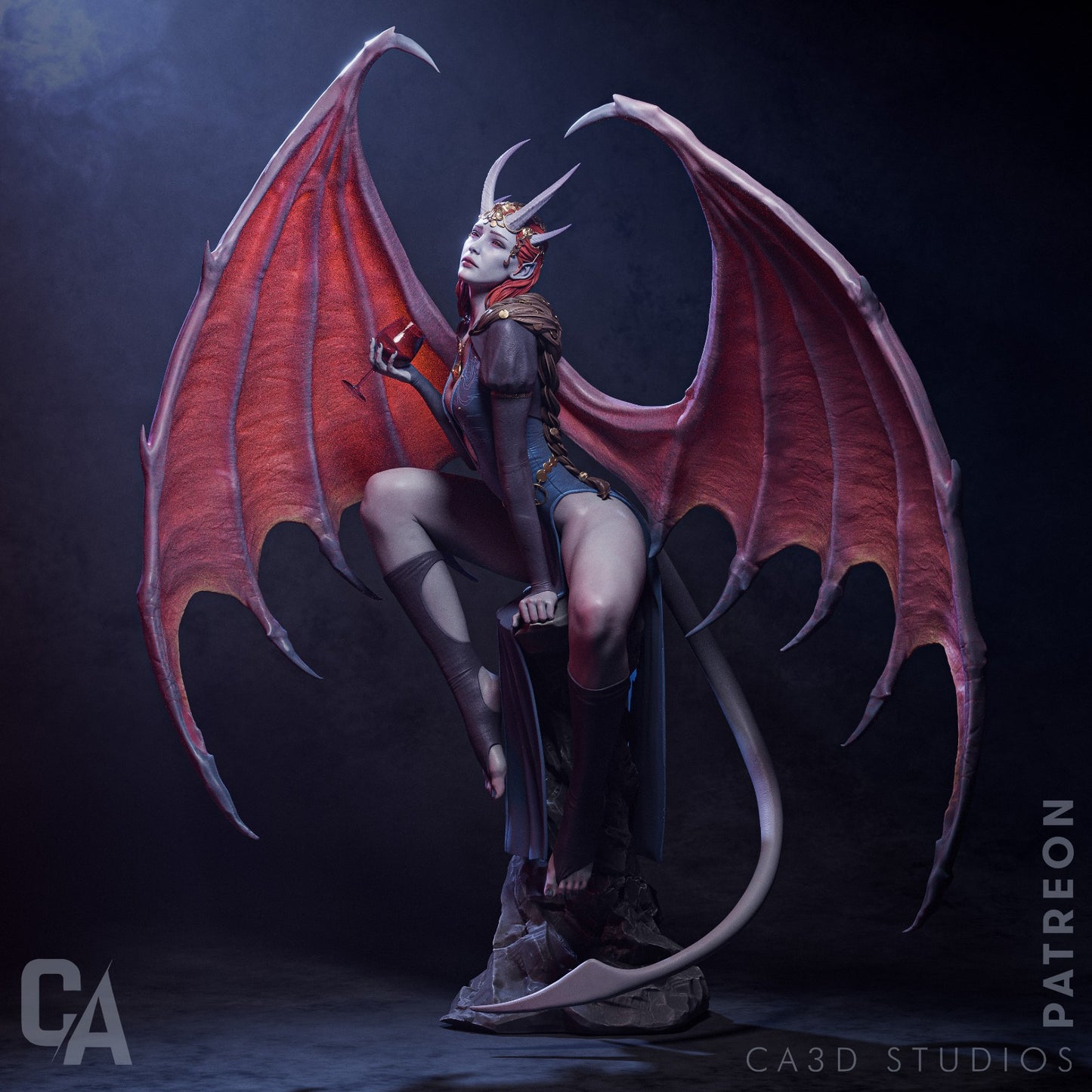 Mizora Baldur's Gate 3 Resin Fan Art - MTO