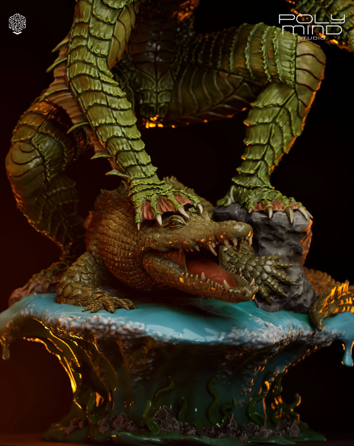 Creature from the Black Lagoon Resin Art (PolyMind Version)