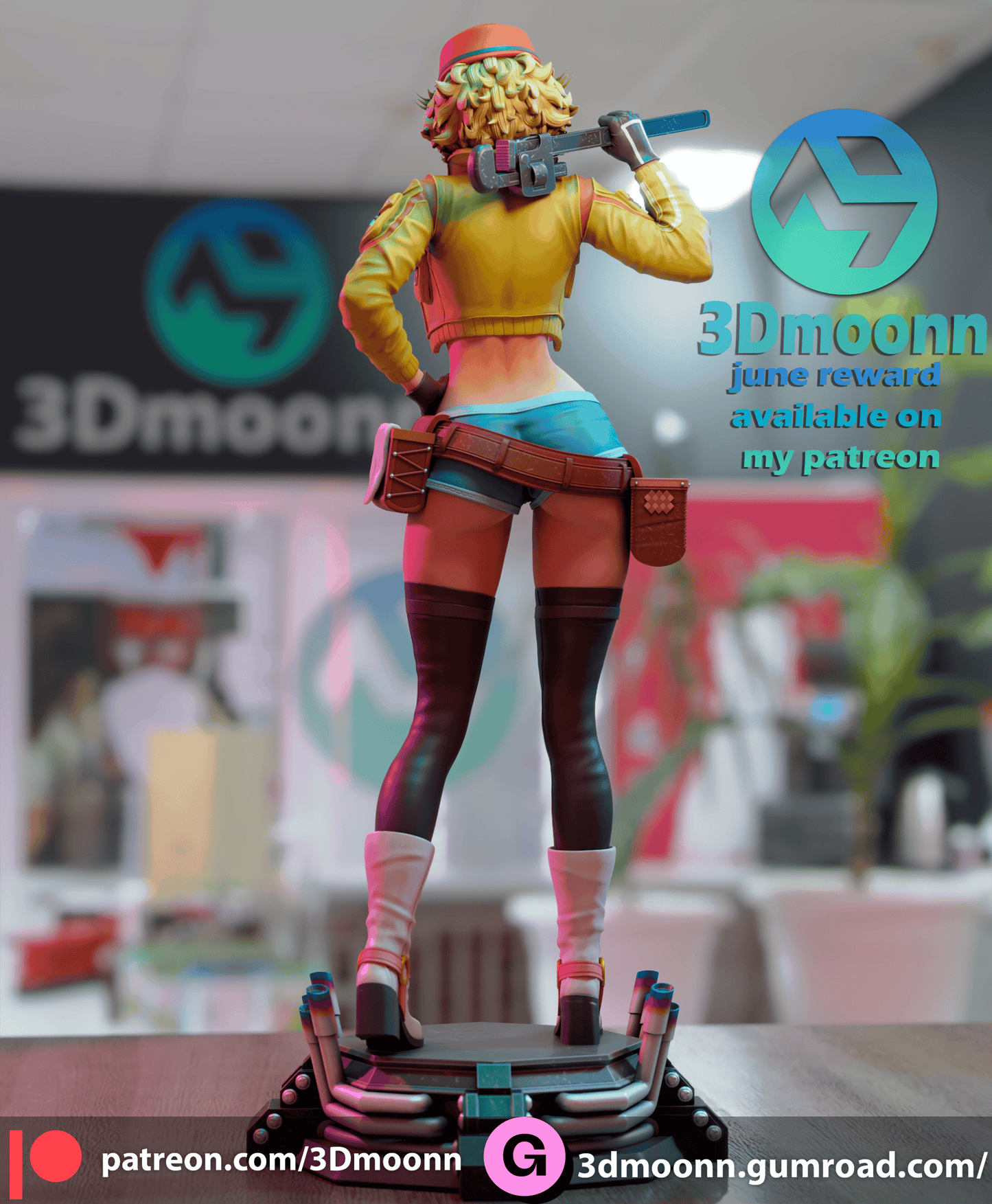 Cindy Resin Fan Art Sculpture 3DMoonn