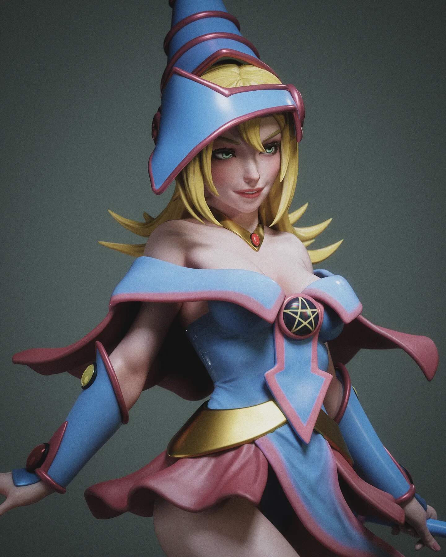 Dark Magician Girl Resin Art (Design by Abe3D)